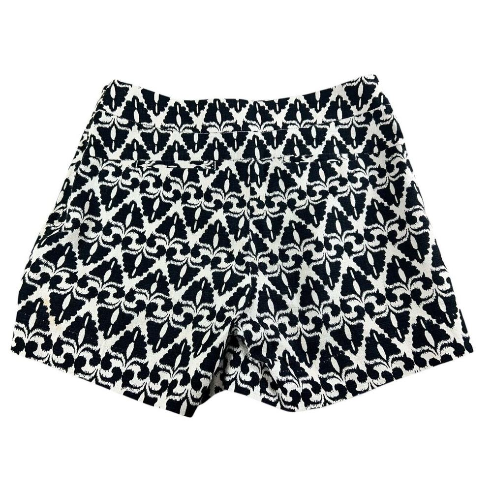 Cartonnier Anthropologie Lithograph High Rise Deco Print Short Sz 2 Black White - Picture 7 of 7